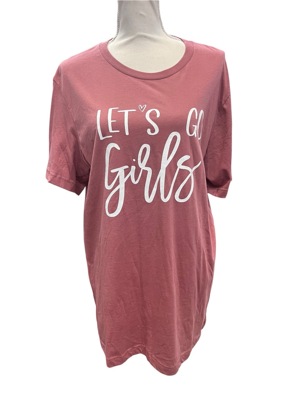 Bella Canvas Let’s Go Girls Graphic Tee Pink Western Country Shirt L - Picture 2 of 8